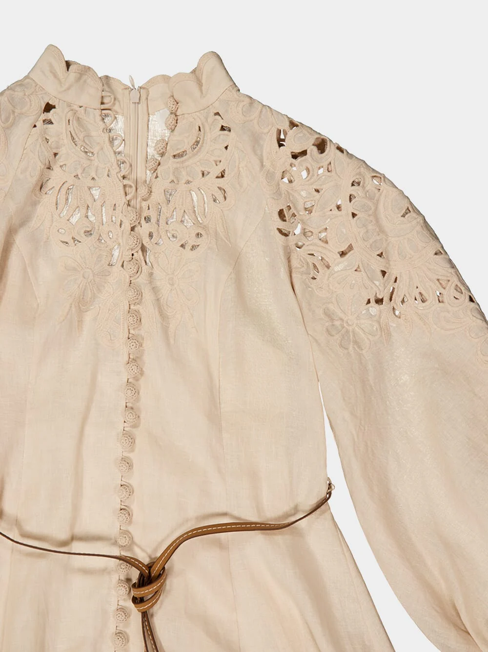 Cream Wylie Embroidered Billow Dress - Image 5