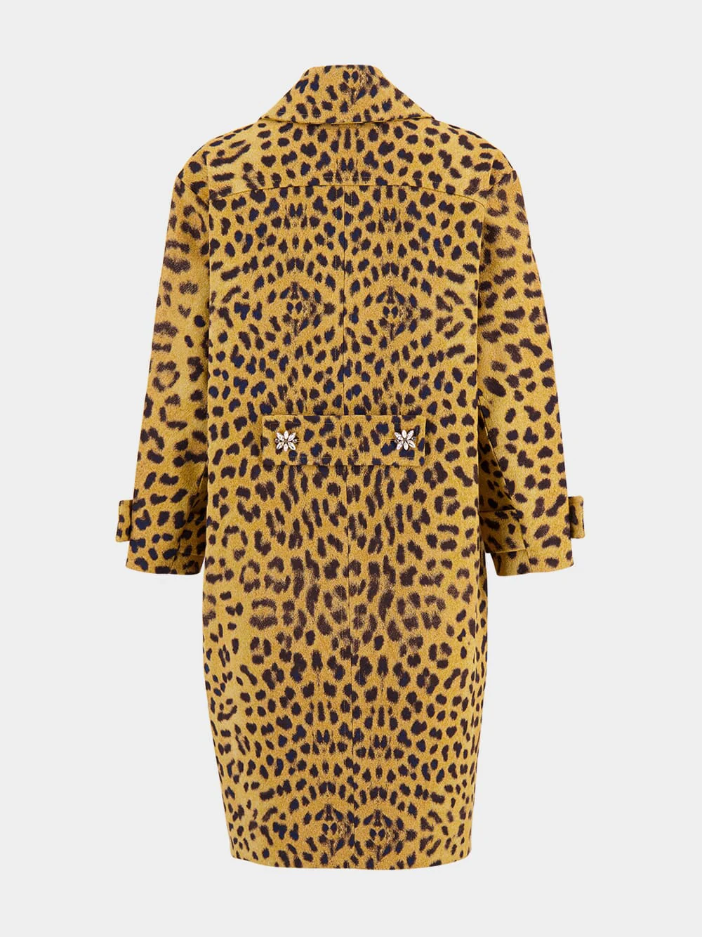 Crush Jacquard Barrel Leopard Coat - Image 3
