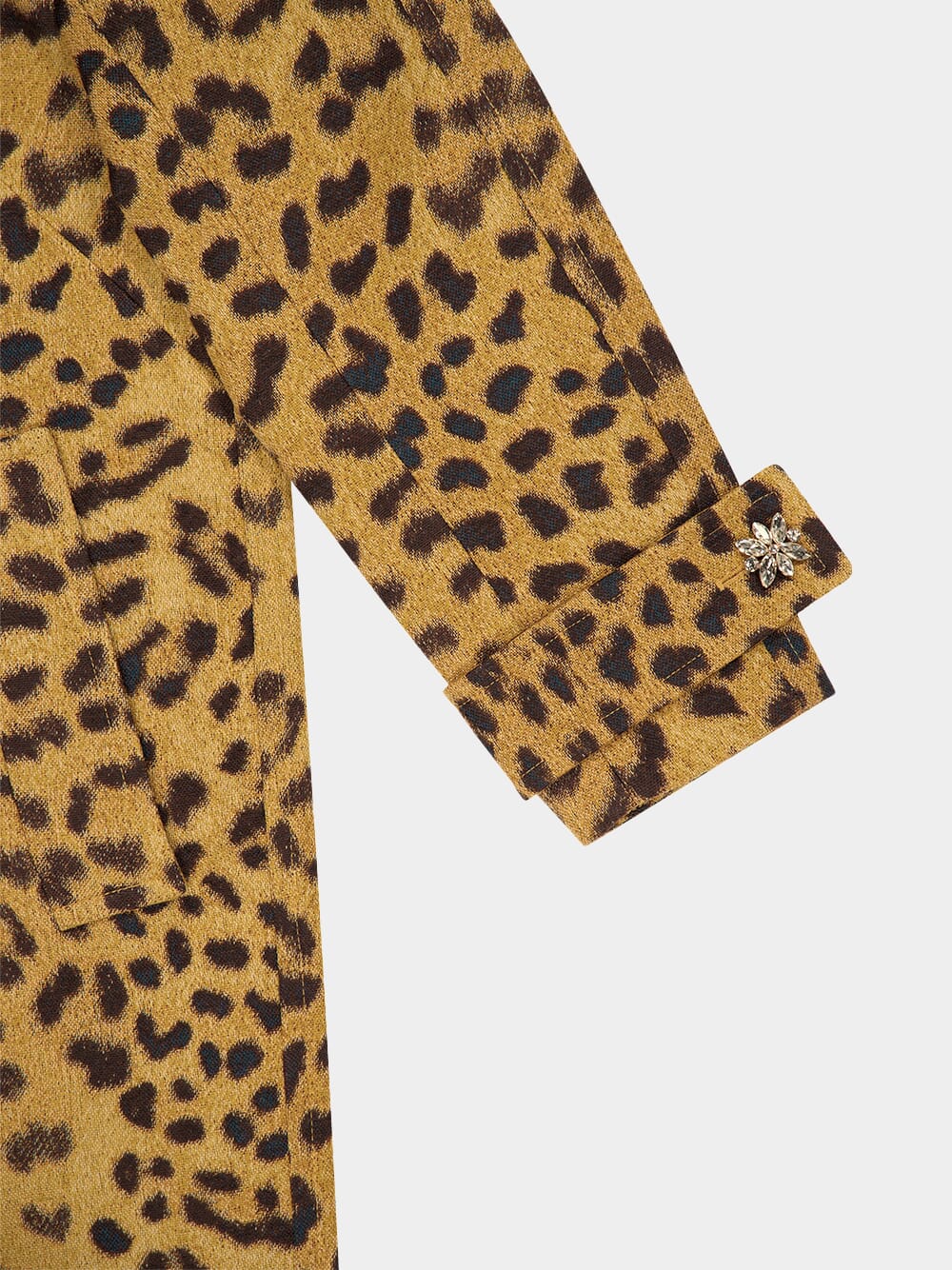 Crush Jacquard Barrel Leopard Coat - Image 5
