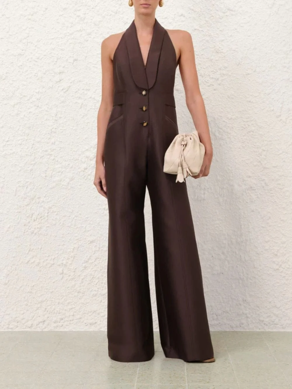Dark Chocolate Alchemy Tuxedo Jumpsuit - Image 2