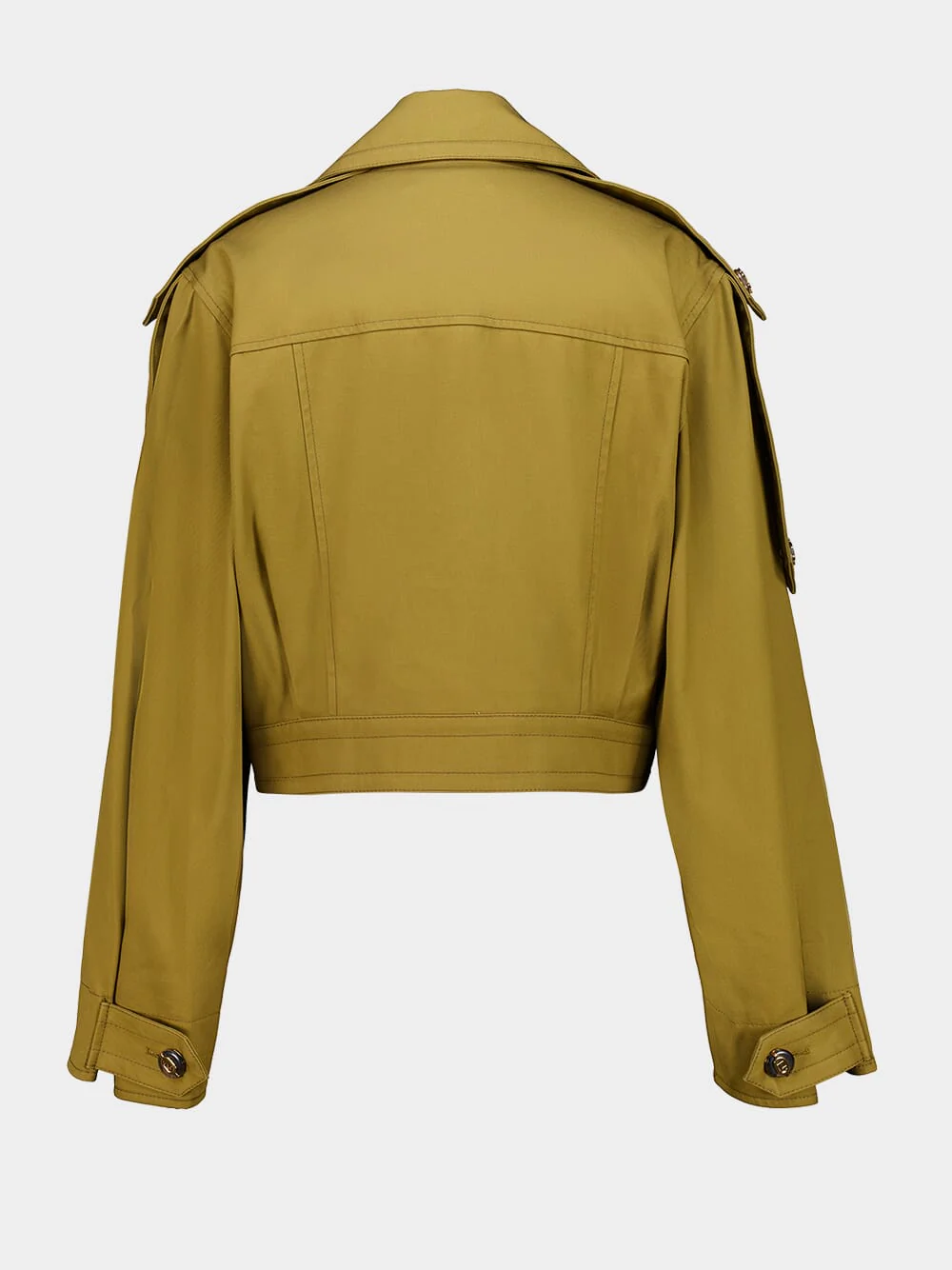 Dark Khaki Luna Drill Cargo Jacket - Image 3