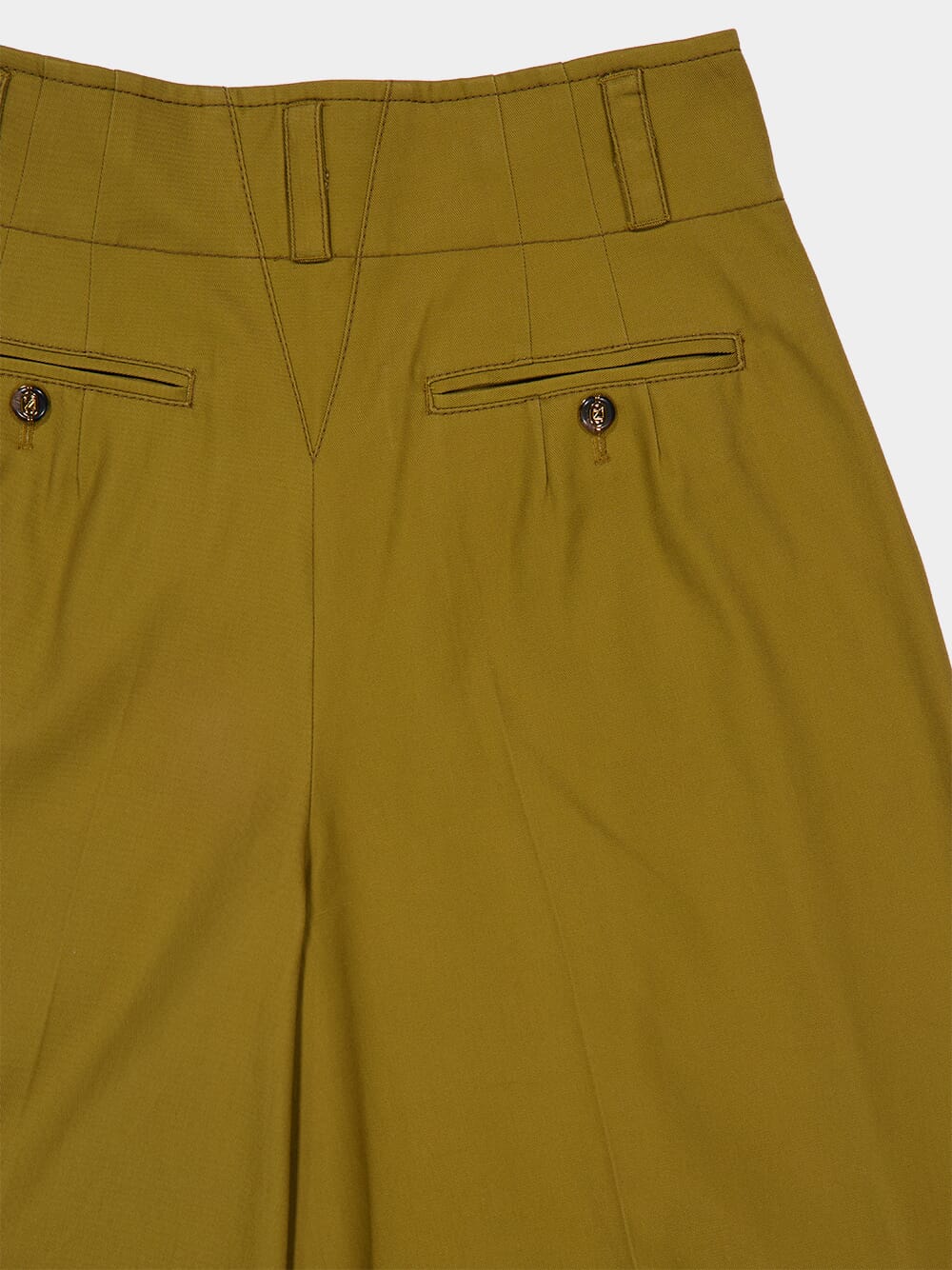 Dark Khaki Luna Tailored Wide-Leg Trousers - Image 6