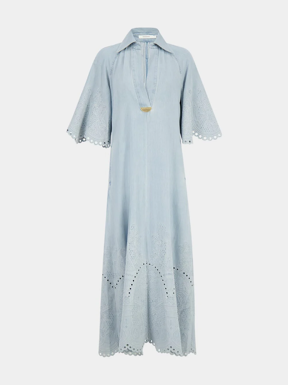 Daylight Ice Storm Denim Midi Dress - Image 2