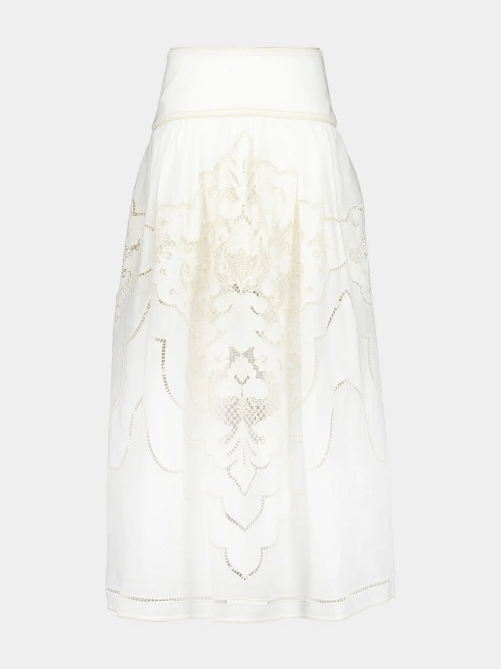 Daylight Linen Maxi Skirt in Cream