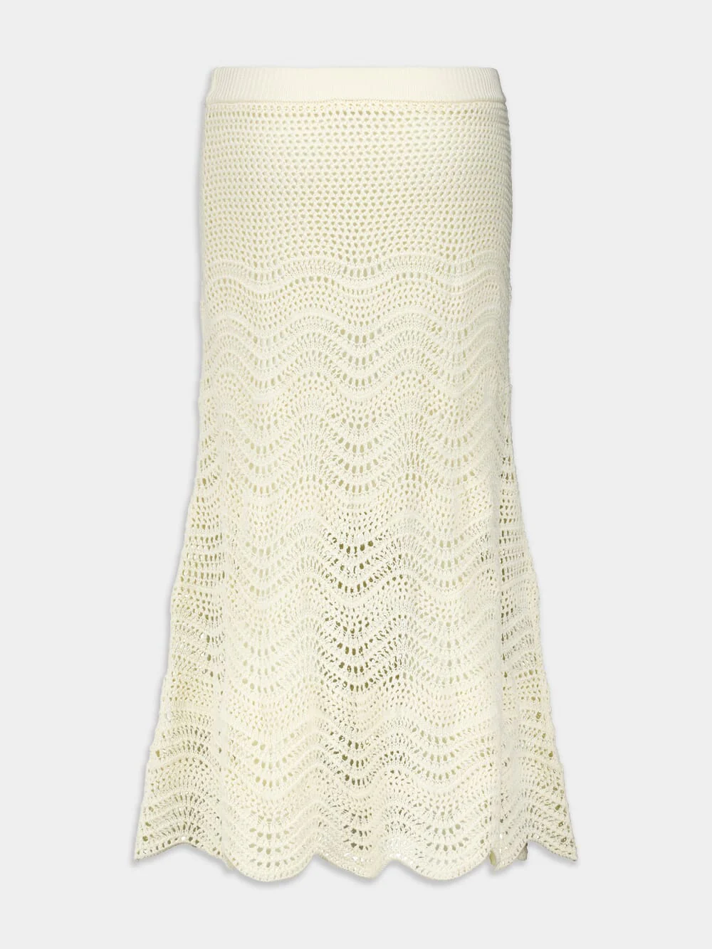 Devi Textured Knit Midi Skirt - Image 2
