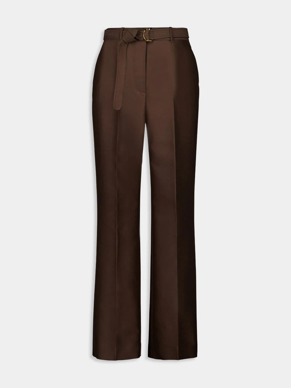 Espresso Straight-Fit Illuminate Wool Trousers - Image 5