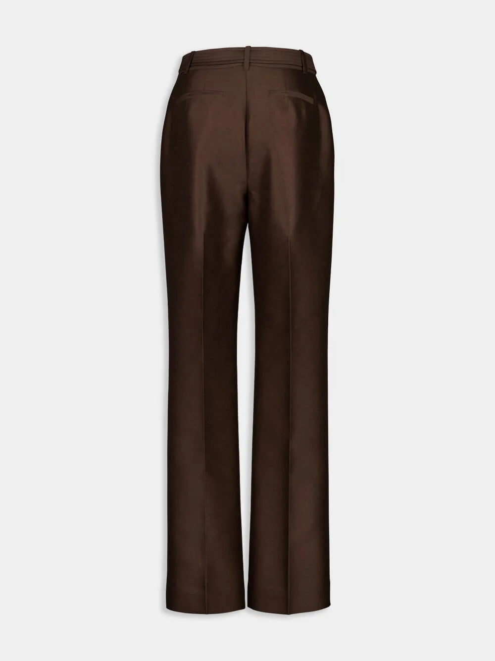 Espresso Straight-Fit Illuminate Wool Trousers - Image 6