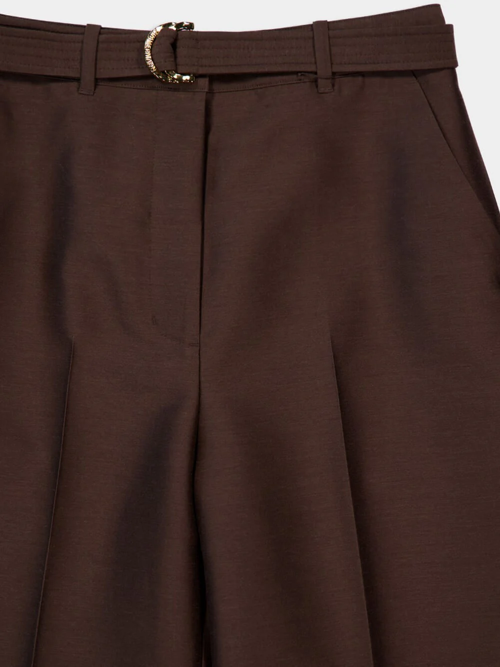 Espresso Straight-Fit Illuminate Wool Trousers - Image 7