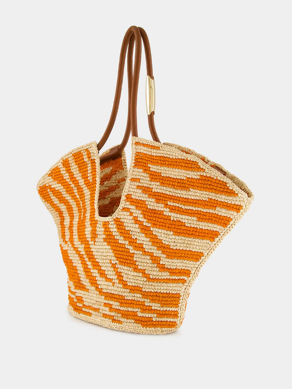 Goldentime Orange Zebra Medium Tote - Image 6