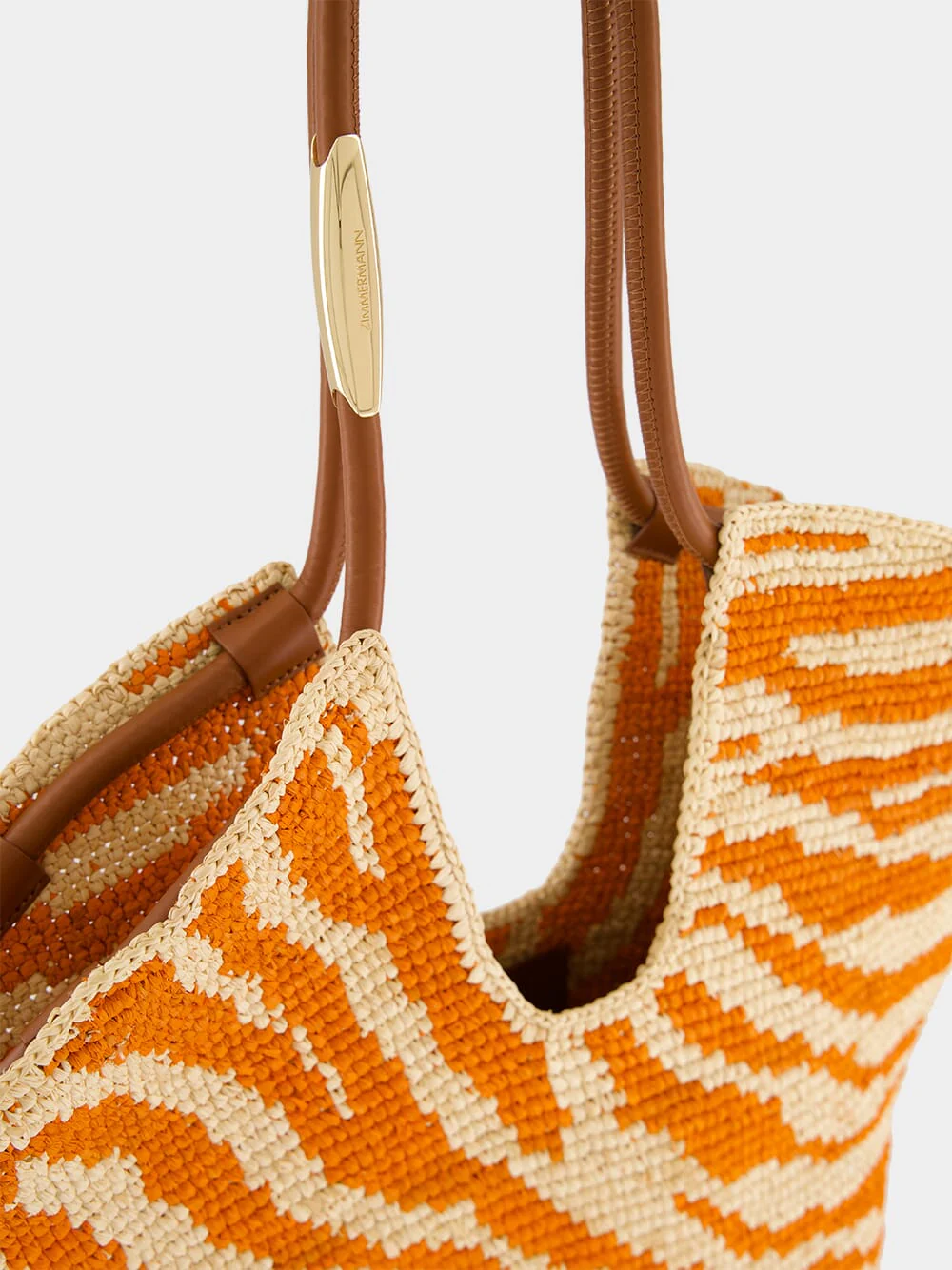 Goldentime Orange Zebra Medium Tote - Image 8