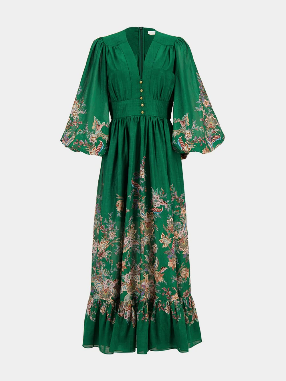 Green Multi Paisley Rhiannon Maxi Dress