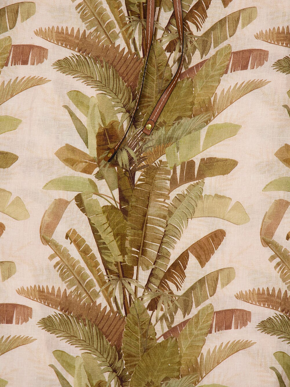 Green Palm Ascension Linen Midi Dress - Image 7