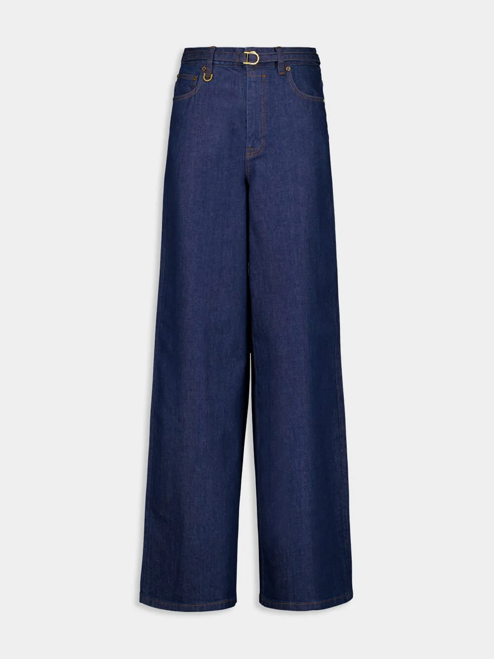 Ink Blue Illuminate Relaxed Flare Jeans - Image 5