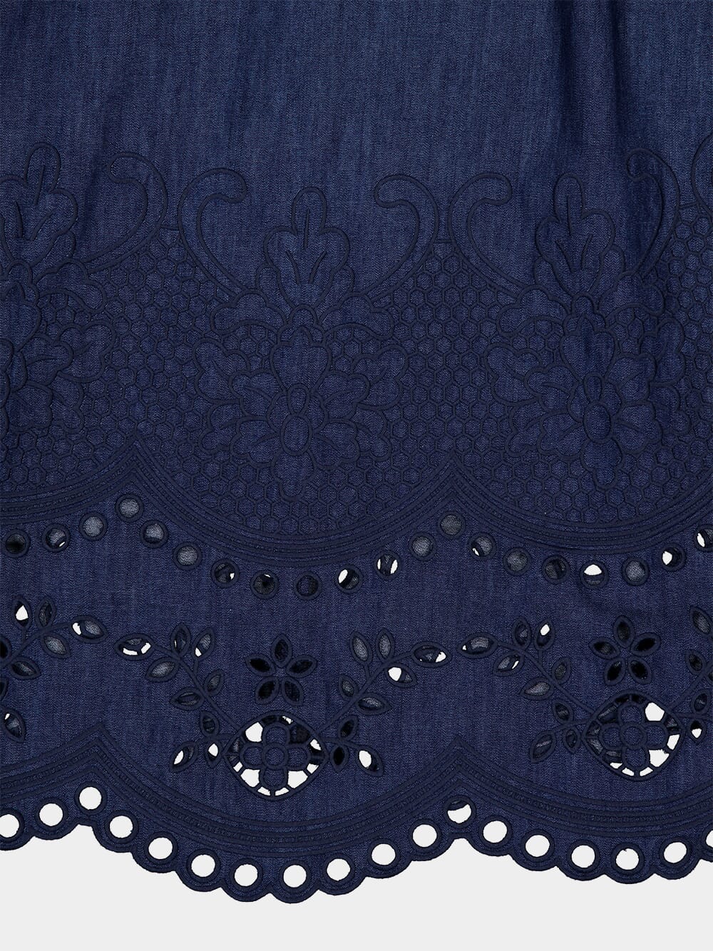 Ink Broderie Denim Midi Dress - Image 6