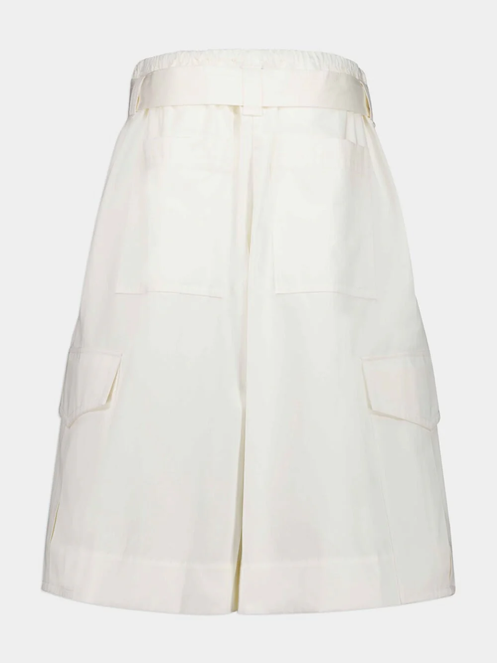 Ivory Illuminate Cotton Bermuda Shorts - Image 6
