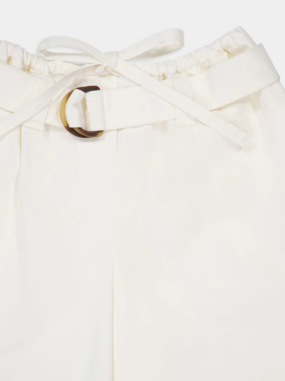 Ivory Illuminate Cotton Bermuda Shorts - Image 7