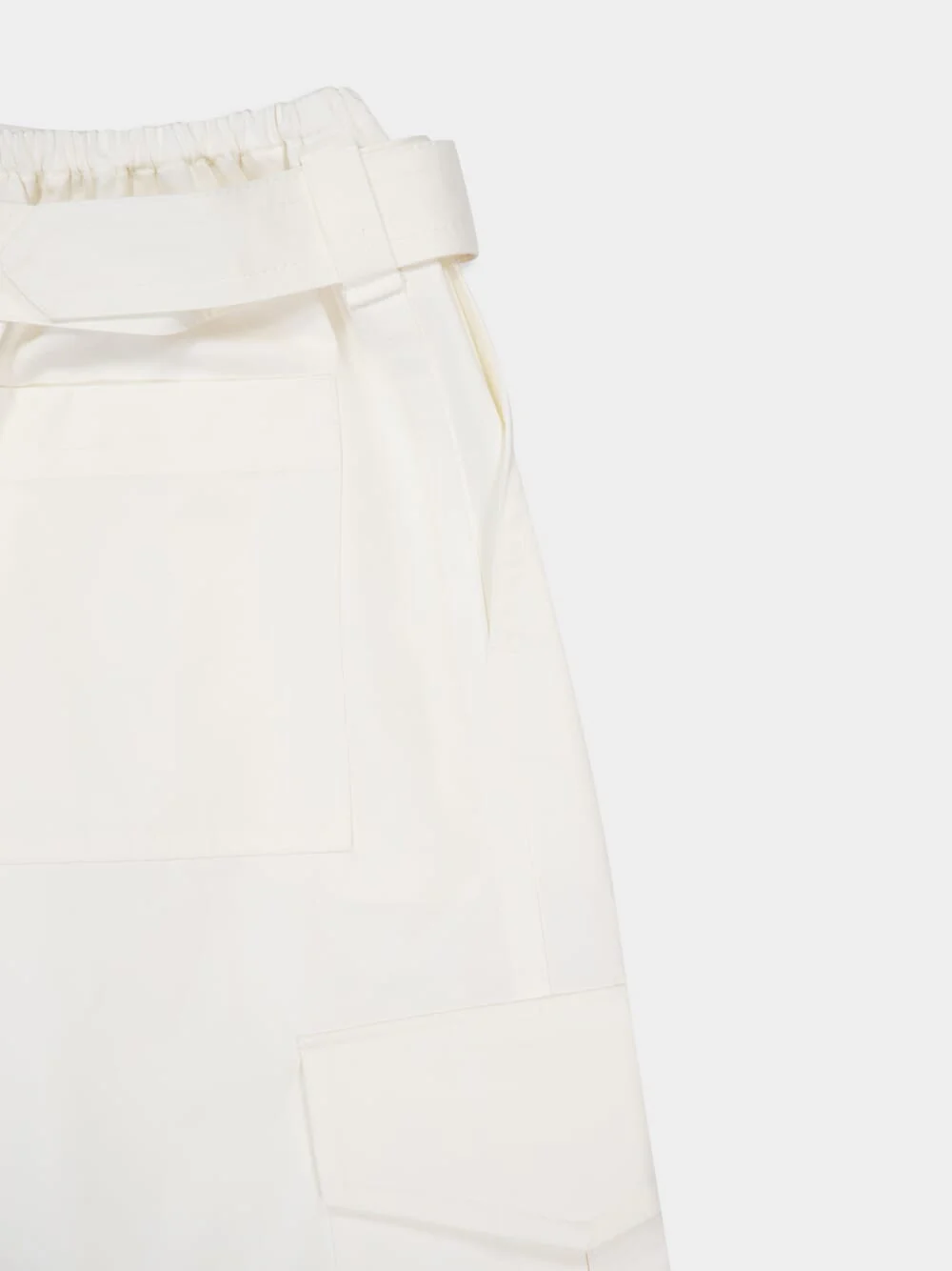 Ivory Illuminate Cotton Bermuda Shorts - Image 8
