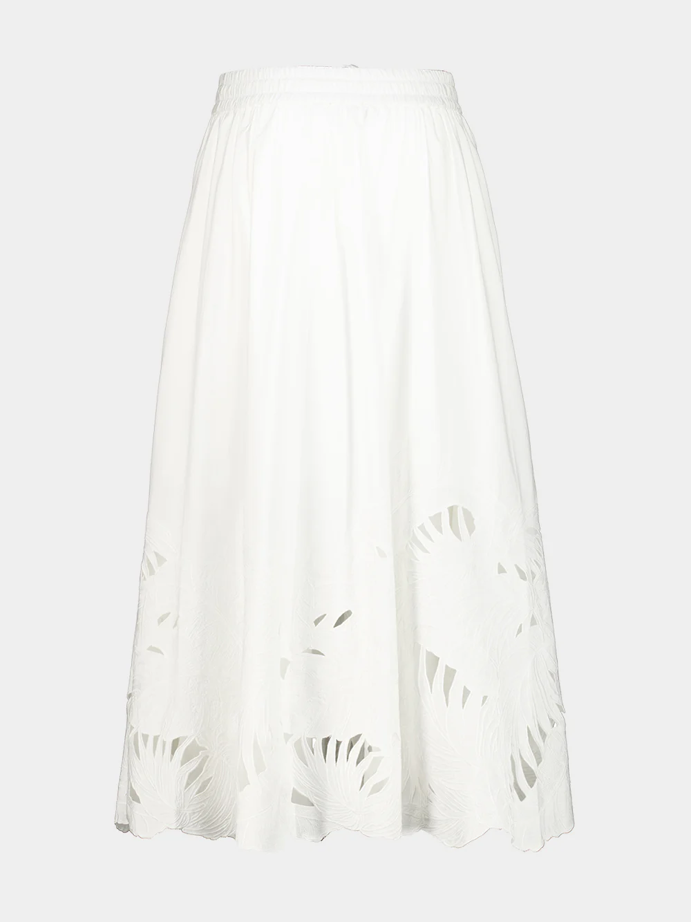Ivory Mahon Embroidered Midi Skirt - Image 2