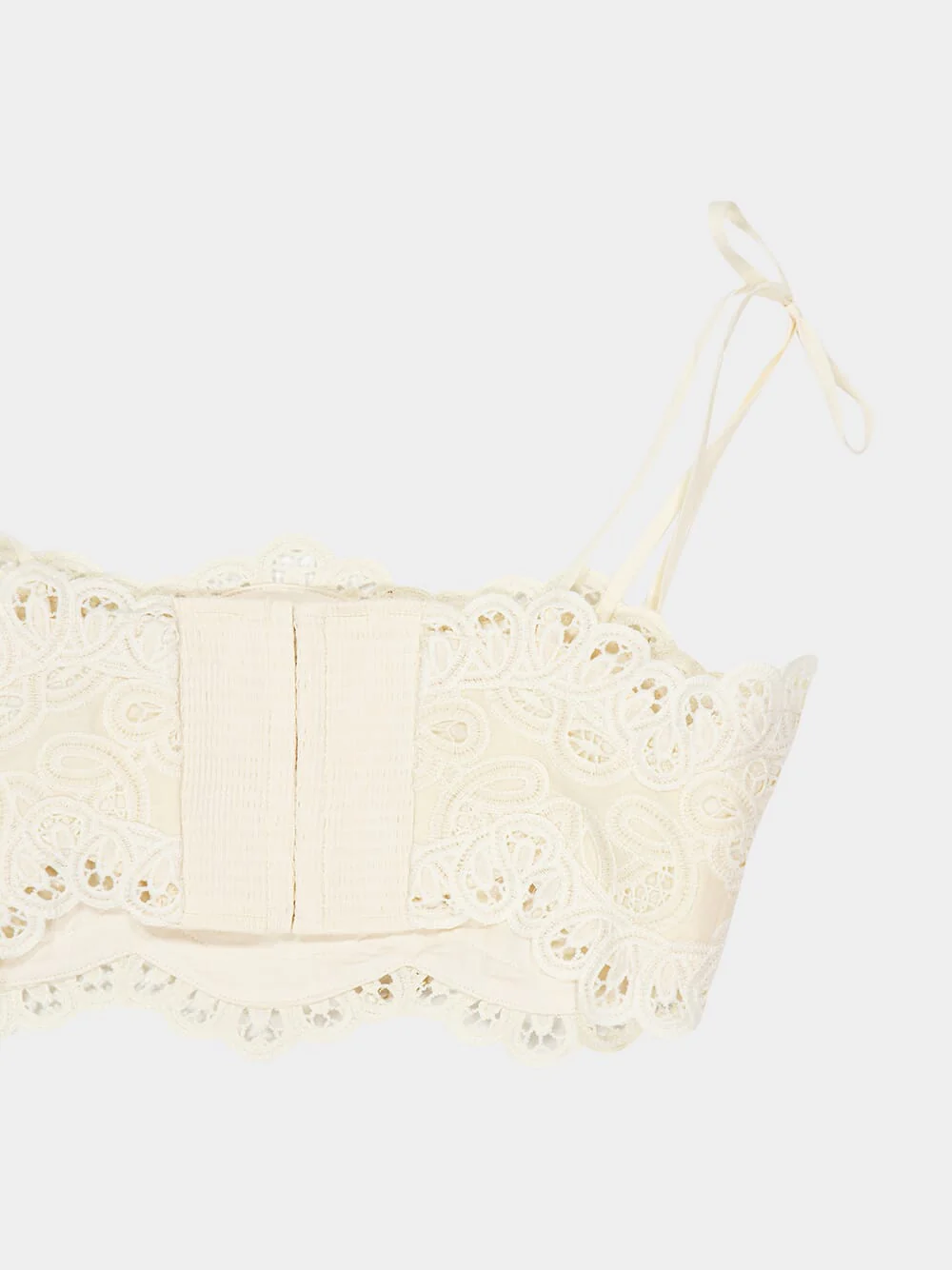 Ivory Rhiannon Embroidered Cropped Bodice - Image 4