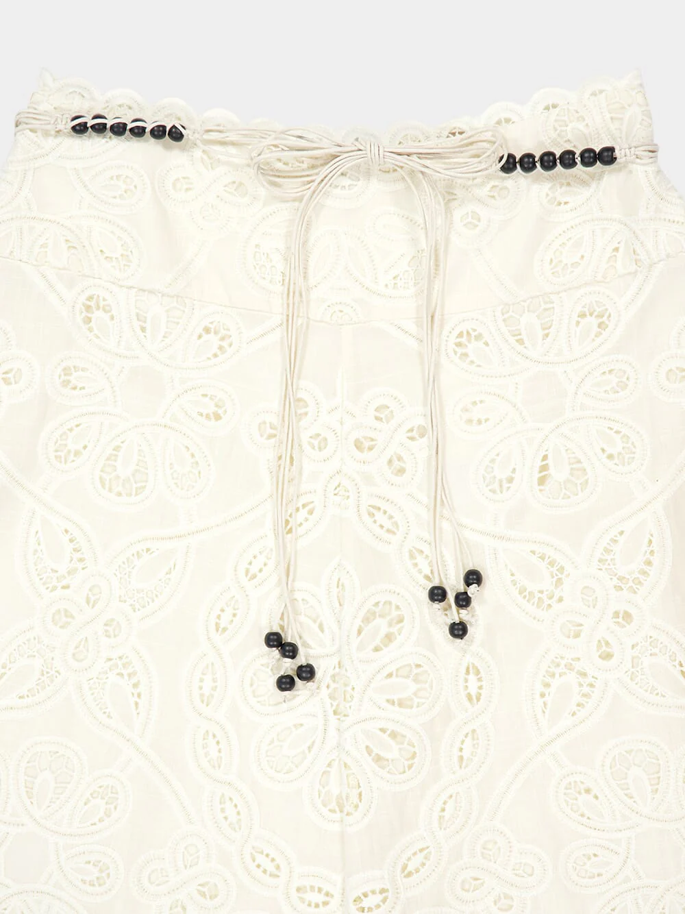 Ivory Rhiannon Embroidered Midi Skirt - Image 3
