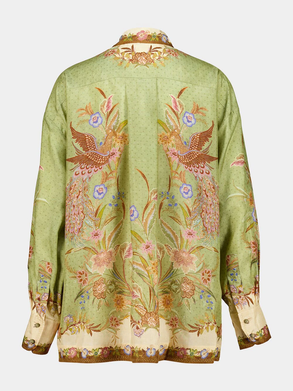 Khaki Scarf Floral Indra Shirt - Image 3