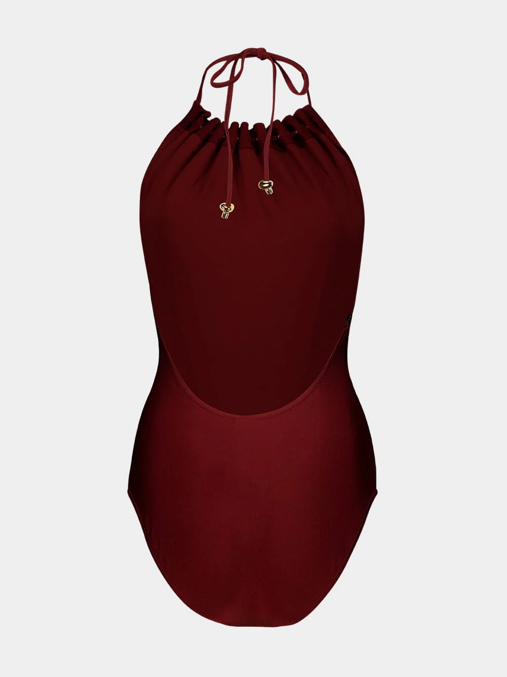 Merlot Aster Gathered Bead Swimsuit - Image 2