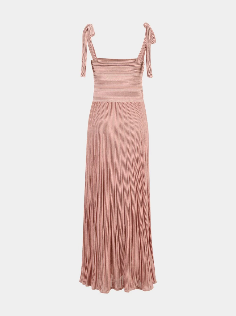 Metallic Pink Lucky Tie Knit Dress - Image 2