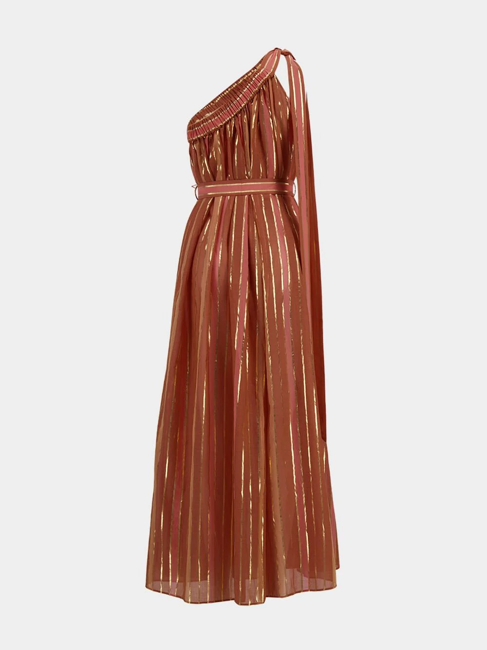 Junie Asymmetric Cotton Midi Dress - Image 3