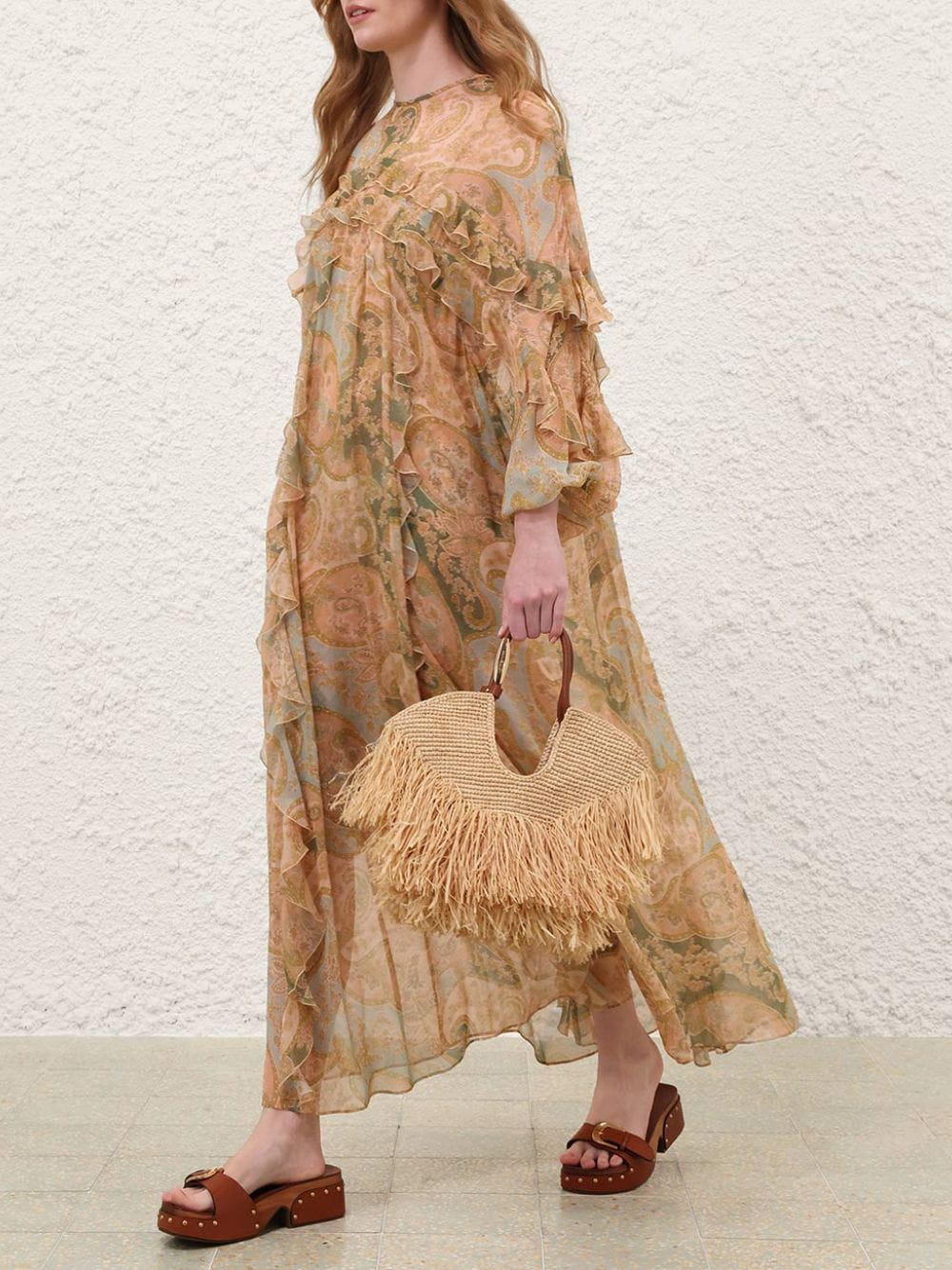 Natural Goldentime Small Fringe Tote - Image 2