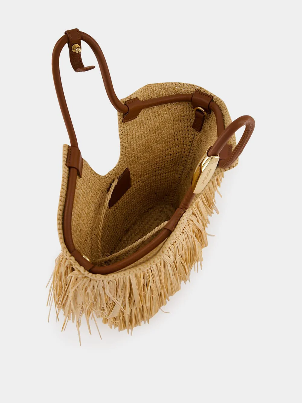 Natural Goldentime Small Fringe Tote - Image 8