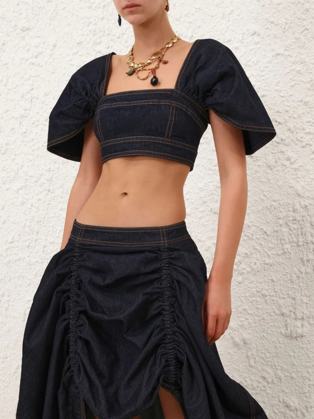 Night Sky Rebellion Denim Bodice - Image 2
