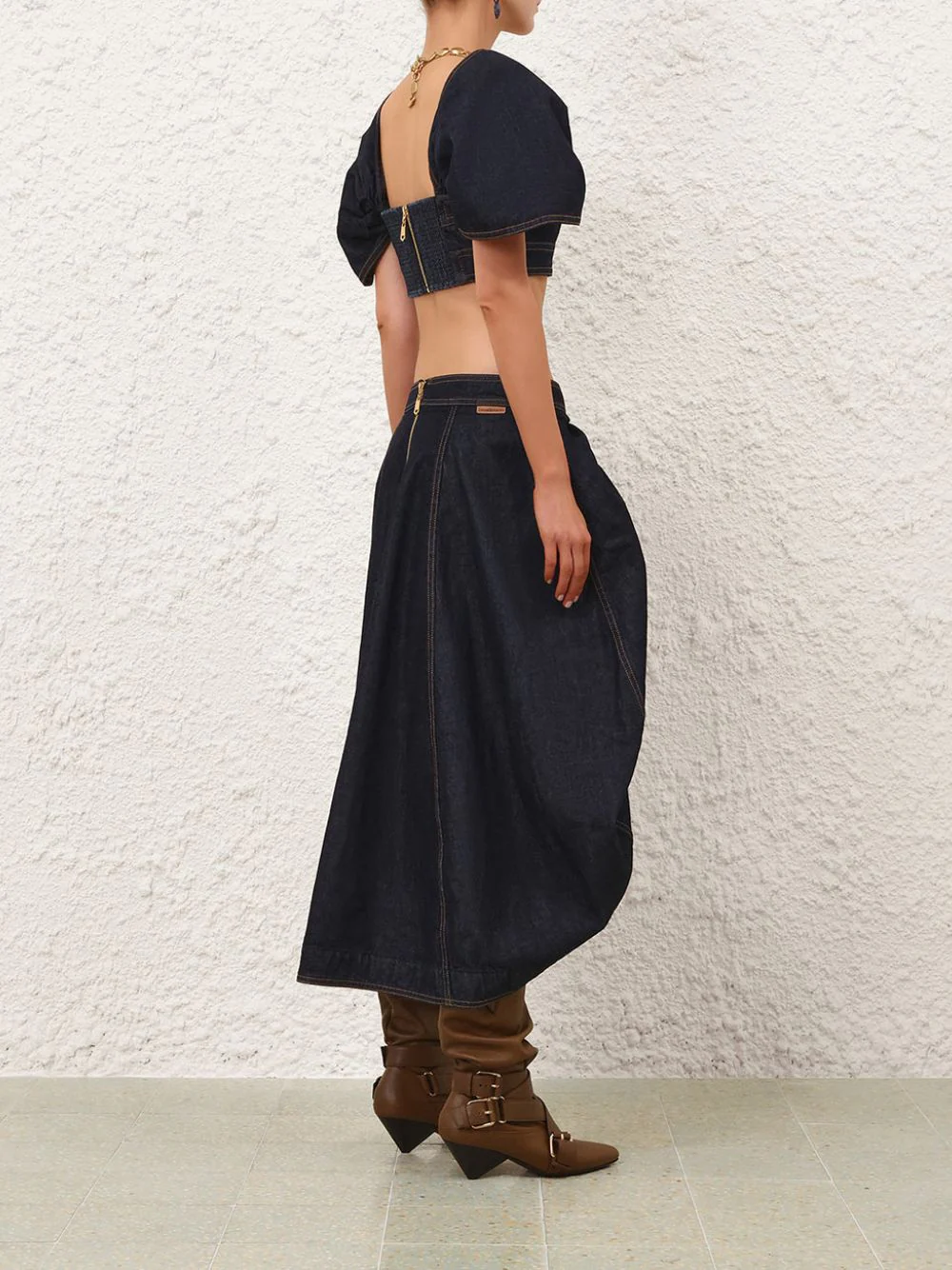 Night Sky Rebellion Denim Bodice - Image 4