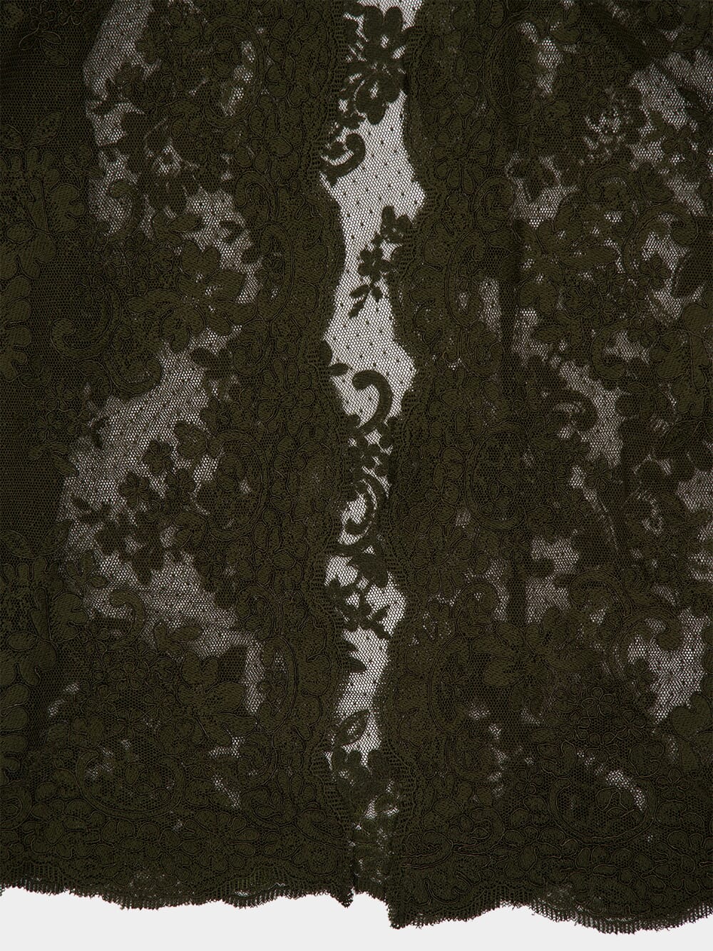 Olive Green Memento Lace Cape - Image 6