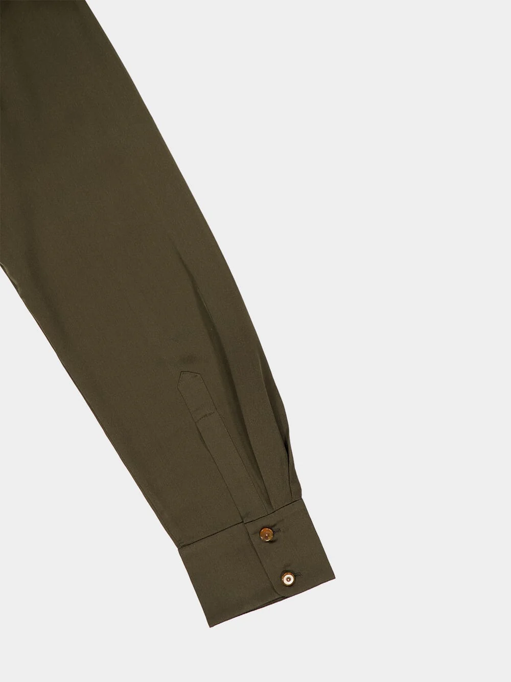 Olive Hypnotic Satin Shirt - Image 6