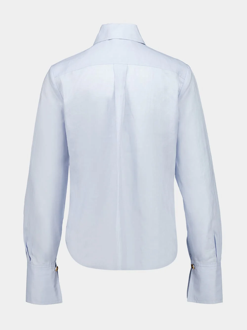 Pale Blue Ramie Safari Shirt - Image 2