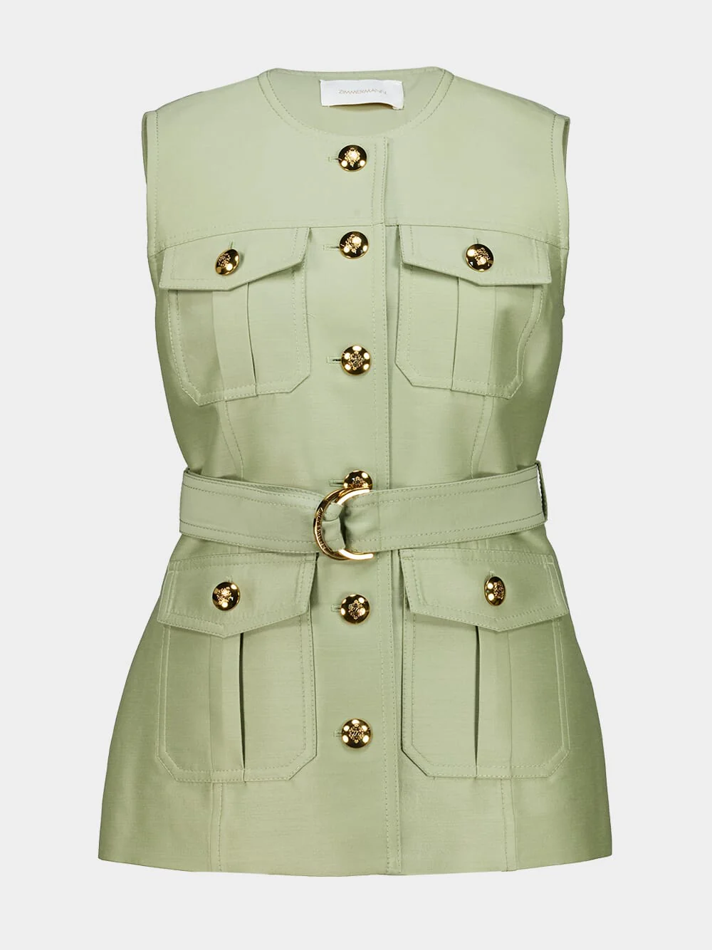 Palm Luna Wool Silk Utility Vest