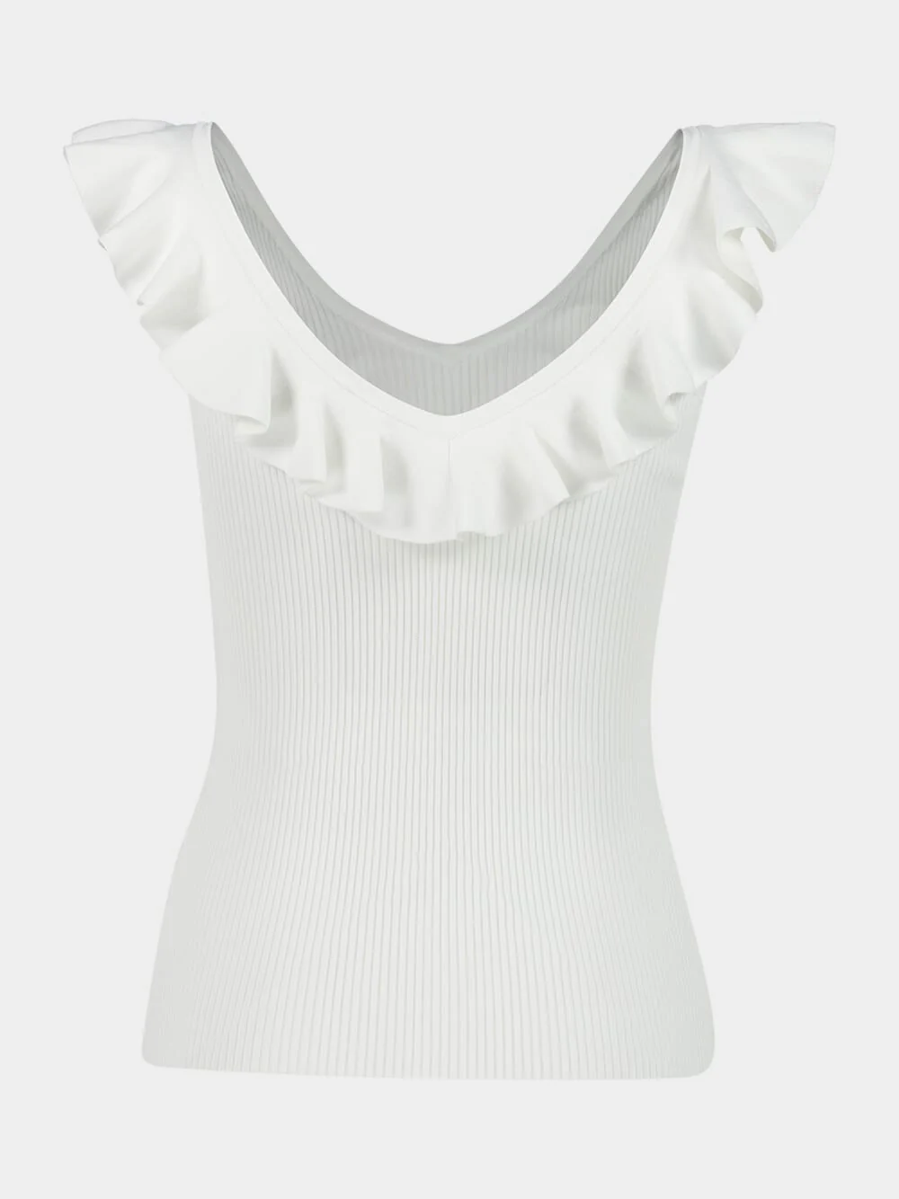 Parchment Awaken Frill Knit Tank Top - Image 2