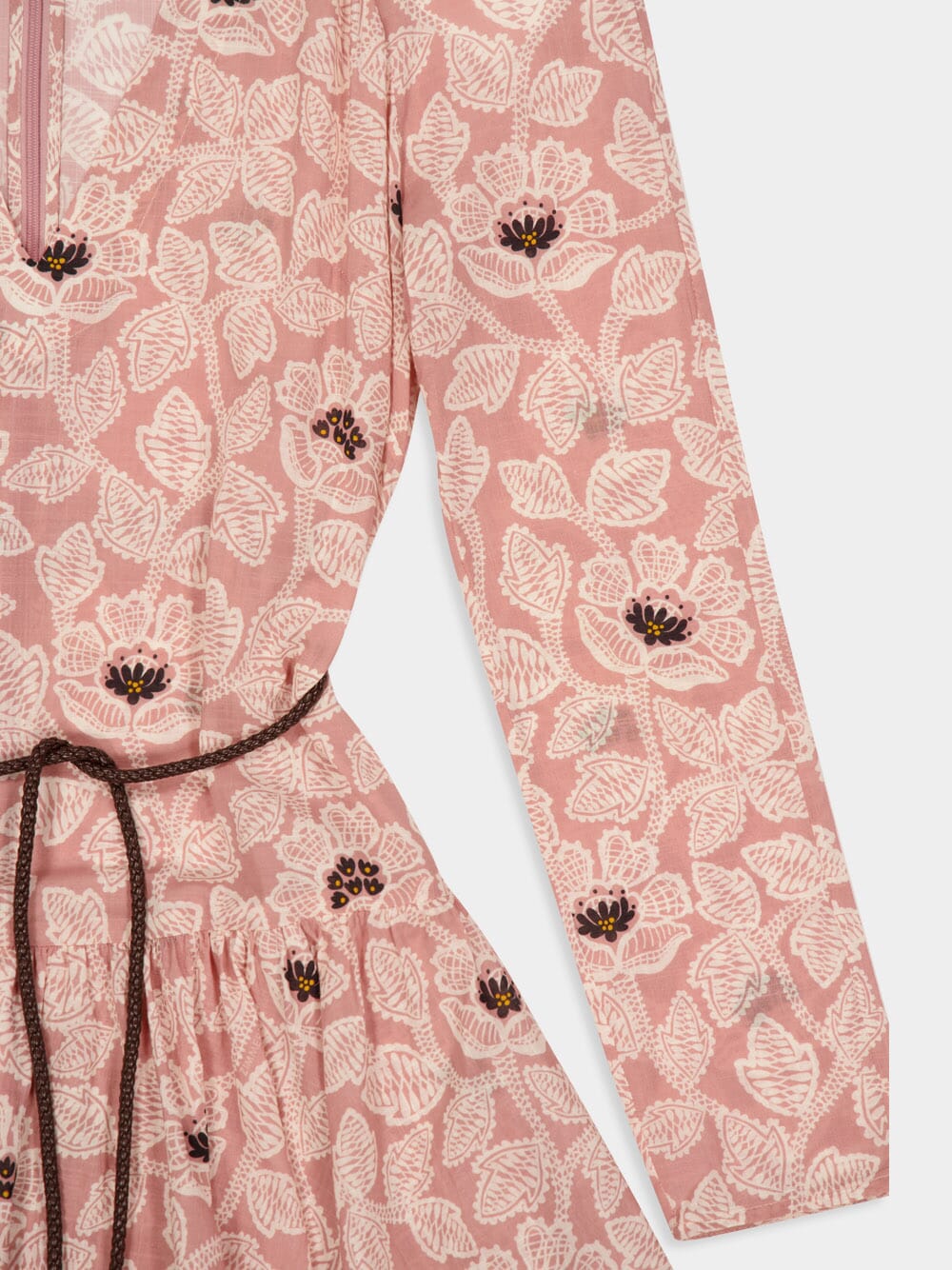 Pink Tiered Ottie Midi Dress - Image 3