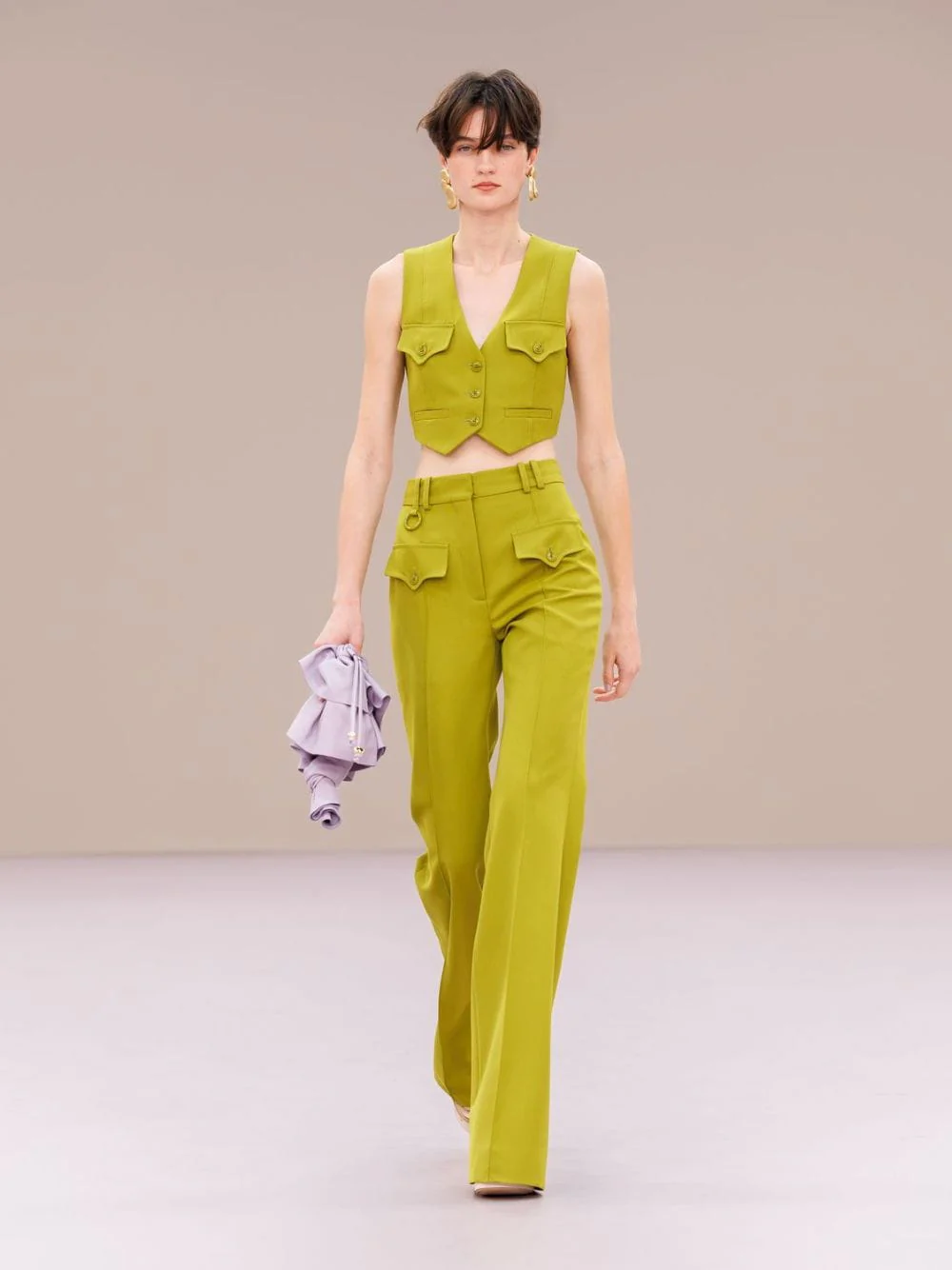 Pistachio Luna Wool Waistcoat
