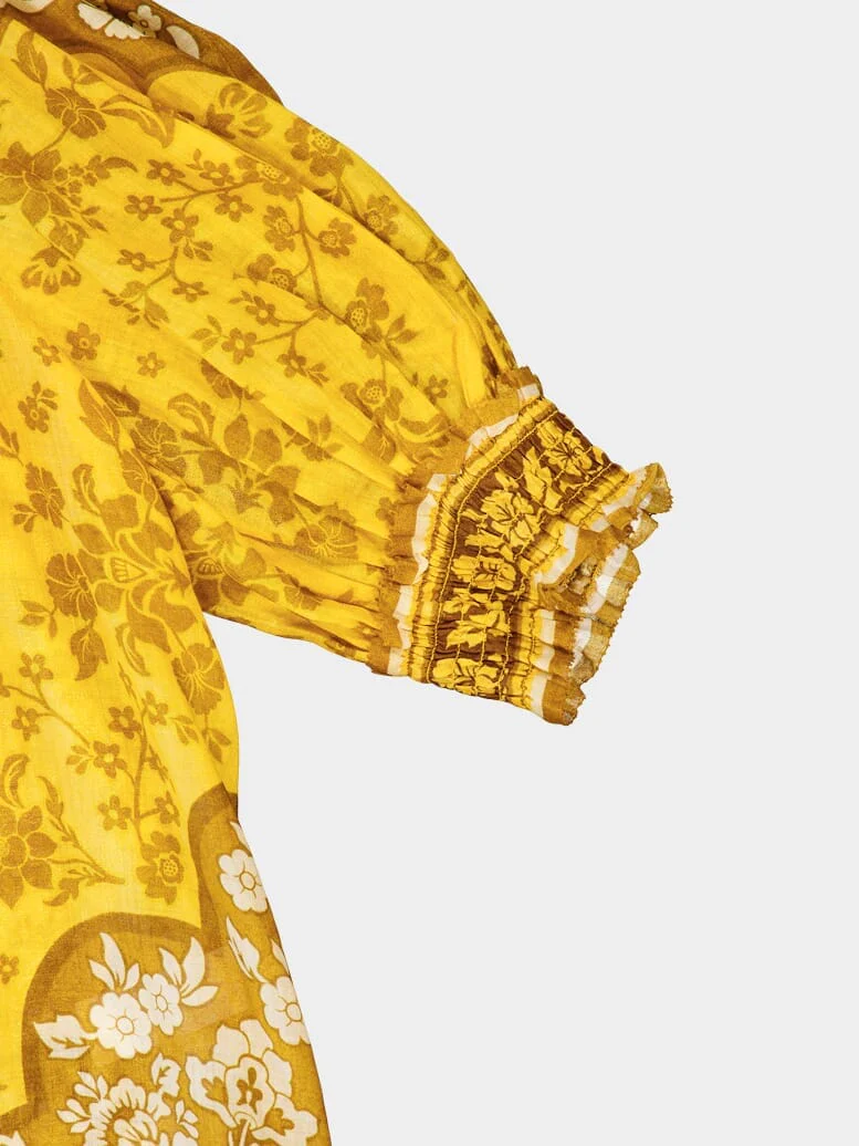 Raie Short-Printed Blouse - Image 4