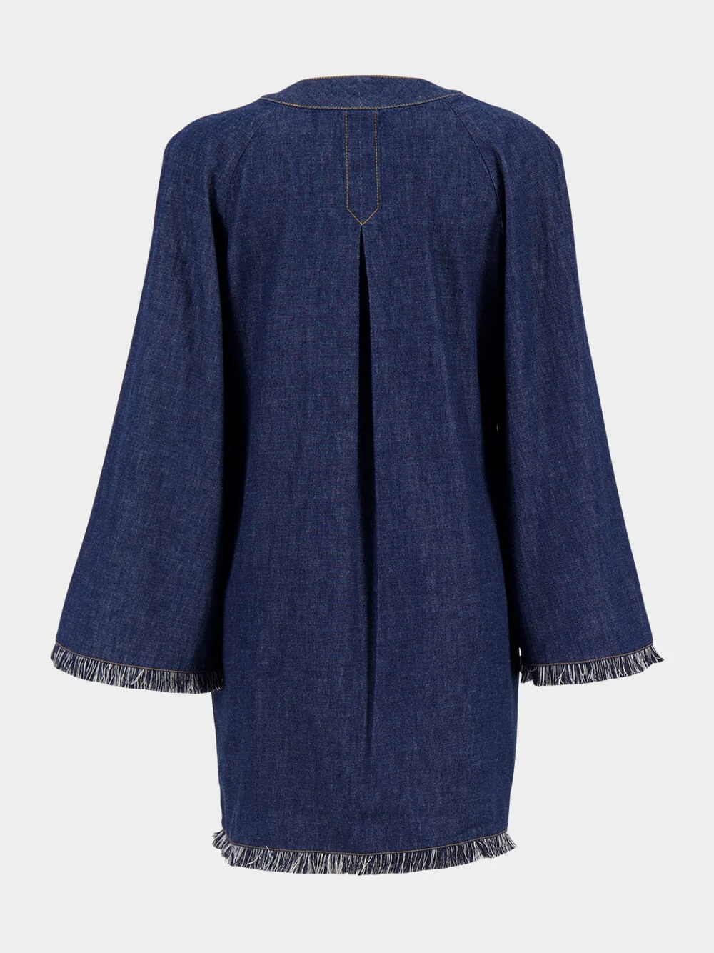 Rhiannon Fringed Denim Mini Dress - Image 2