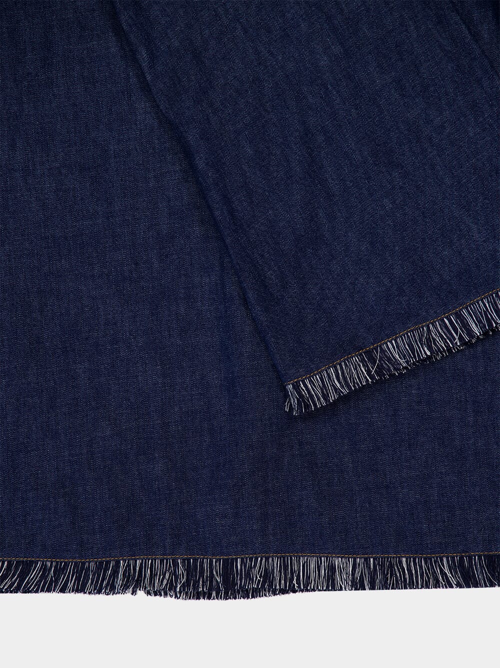 Rhiannon Fringed Denim Mini Dress - Image 4