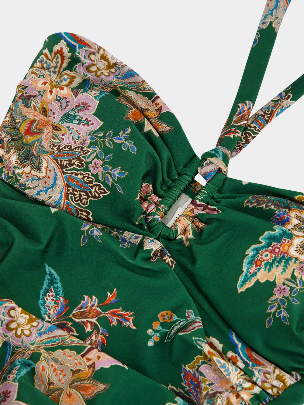 Rhiannon One-Piece Swimsuit in Teal Multi Paisley - Image 5