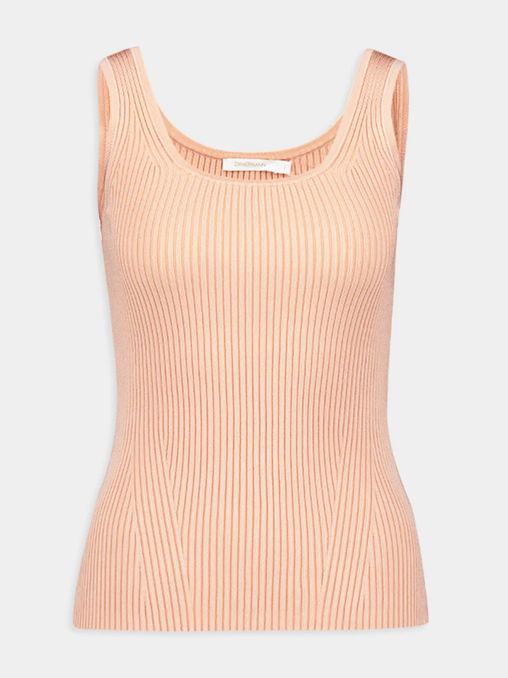 Scoop Neck Pink Tank Top - Image 2