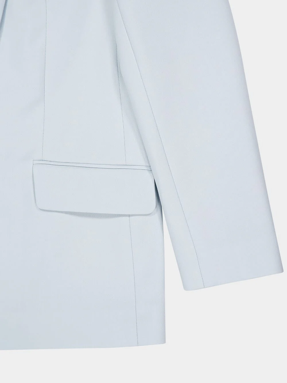 Sea Foam Shawl Collar Tuxedo Jacket - Image 5