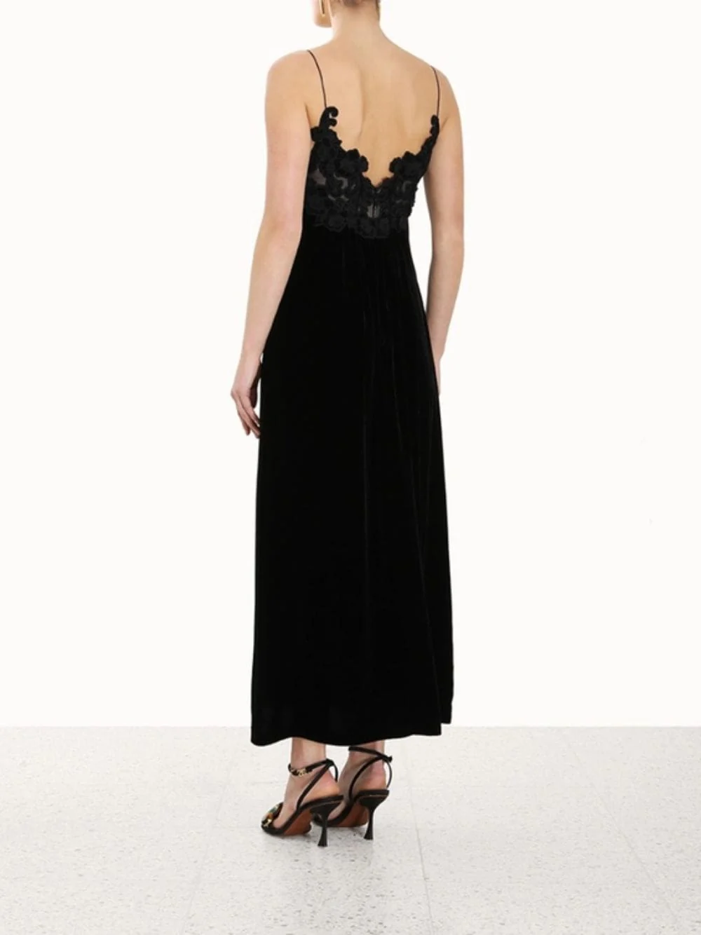 Sensory Velvet Midi Slip Dress - Image 4