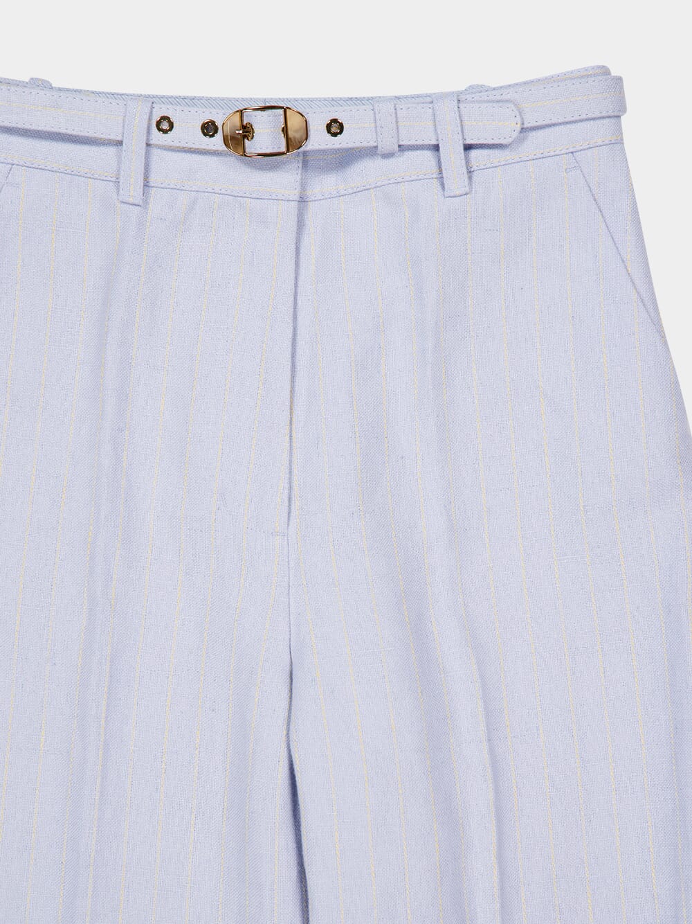 Sky Stripe Rebellion Pinstripe Linen Trousers - Image 3