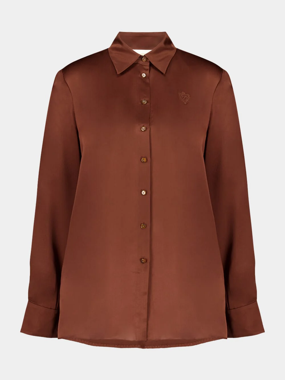 Tan Hypnotic Satin Shirt