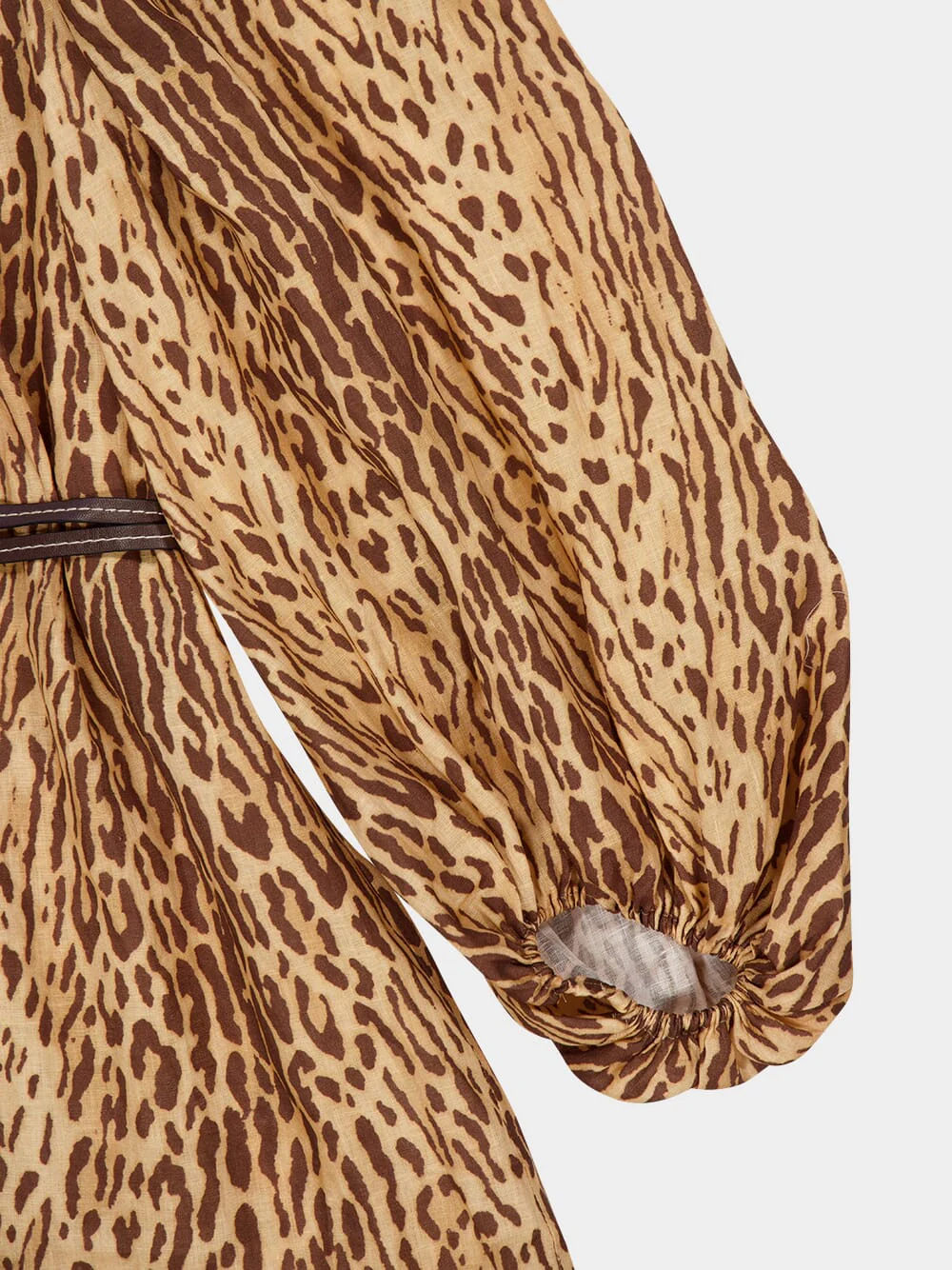 Tan Leopard Cascadian Tunic Mini Dress - Image 4