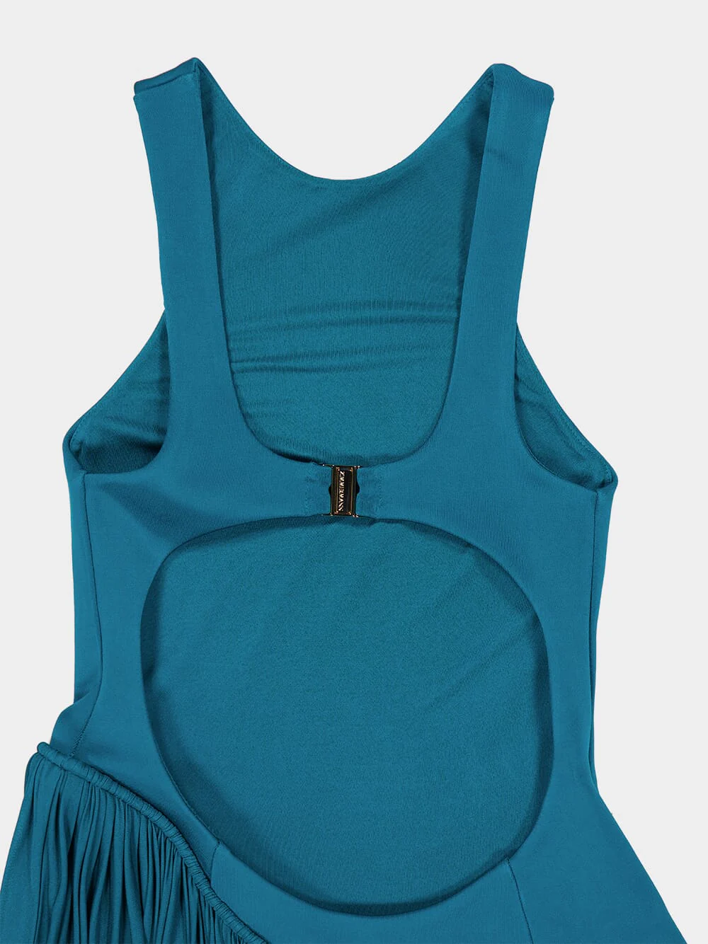 Teal Luna Asymmetric Maxi Dress - Image 7